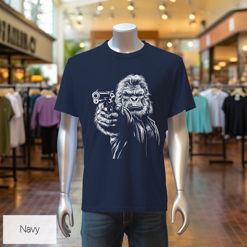 Bigfoot Gun Graphic Tee, Edgy Design, Patriot Gift 画像 9