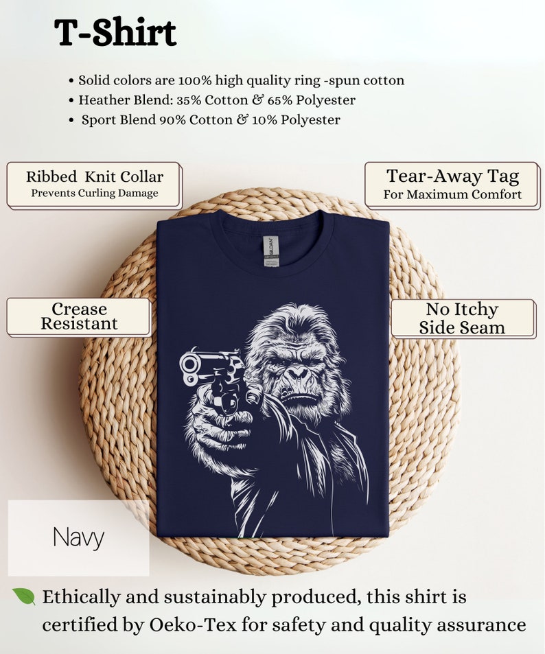 Bigfoot Gun Graphic Tee, Edgy Design, Patriot Gift 画像 3