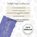 Printable Christmas Card Blue Christmas Card Digital - Etsy