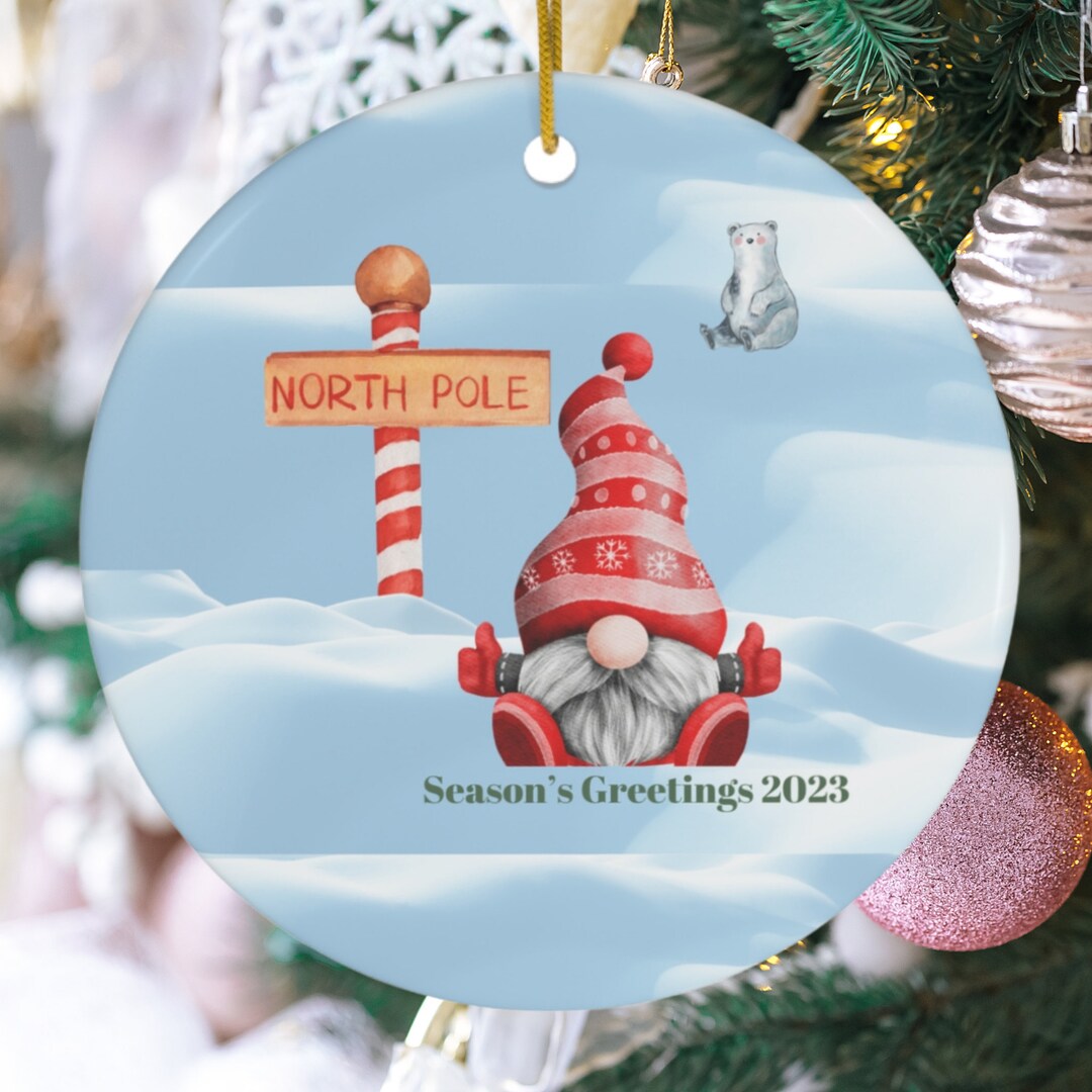 Christmas Tree Ornament, Christmas 2023 Ornament, Gift Exchange, Round