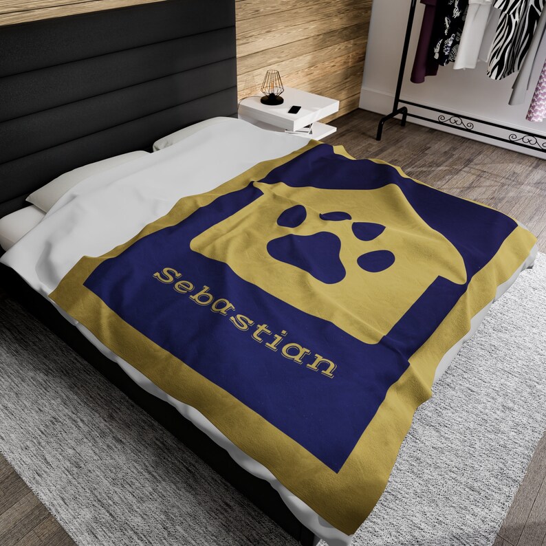 Personalized Custom Dog Name Blanket, Custom Name Blanket, Puppy Name