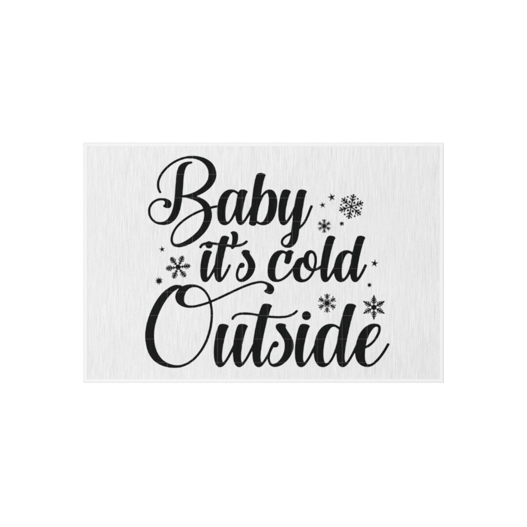 Baby It's Cold Outside Outdoor Rug Etsy
