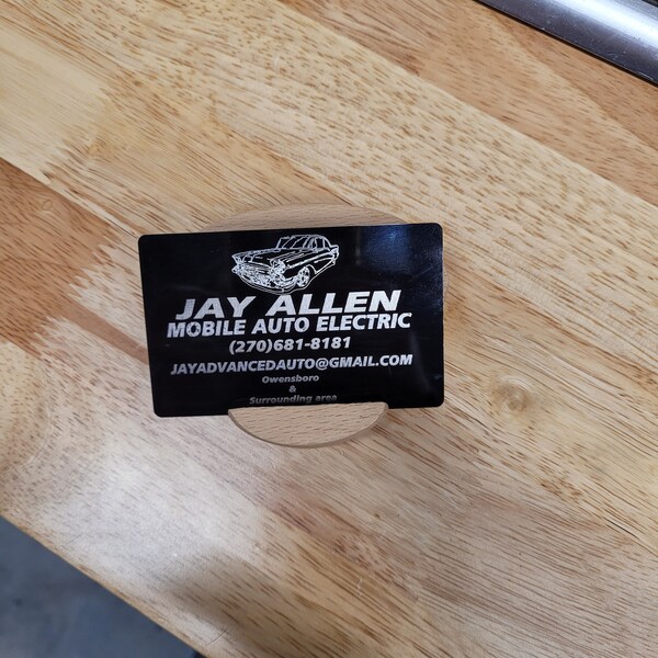 Laser Engraved metal business cards