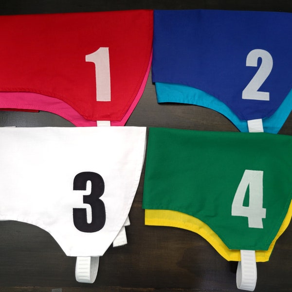 Dog Racing Jackets/Blankets Set 1-4 with Lure Coursing Colors (All Breeds & Sizes XXS-XXL)