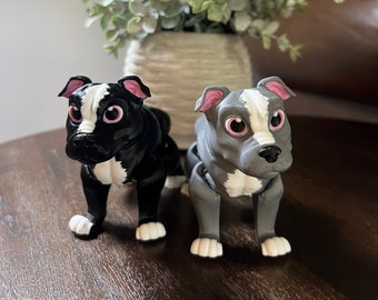 Articulating 3D Printed Pitbull Dog Toy