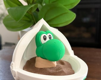 Yoshi In Egg Figurine | 3D Printed