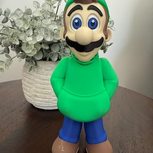 3D printed "Chilled" Luigi action figure, desktop decoration