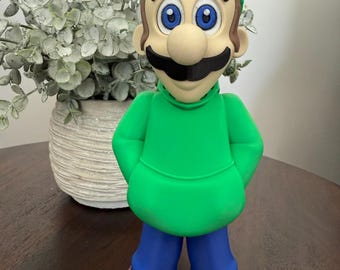 3D printed "Chilled" Luigi action figure, desktop decoration