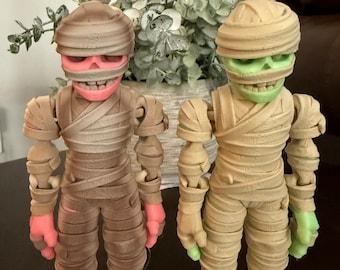 Articulated Mummy Toy (Glow in the dark)