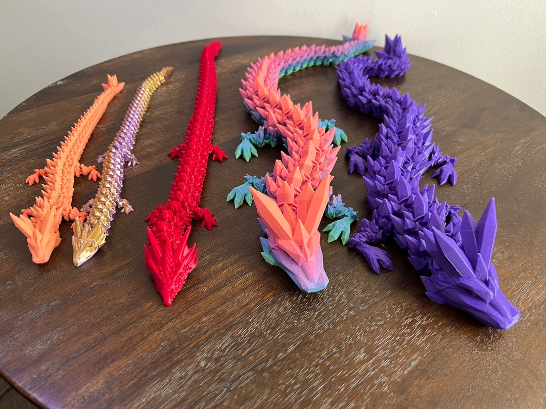 Articulated Crystal Gem Dragon Etsy