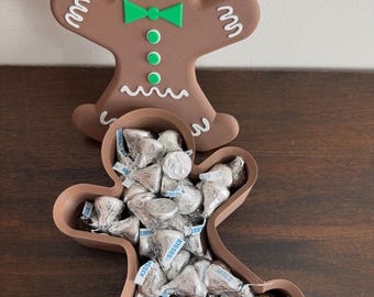 Gingerbread Man Candy Dish | 3D Printed