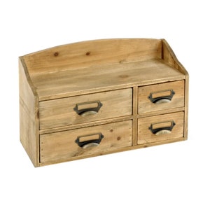 Wooden Cabinet With Drawers | Handmade Small Chest Of Drawers | Trinket Storage | Jewelry Storage | Desktop Storage | Office Storage