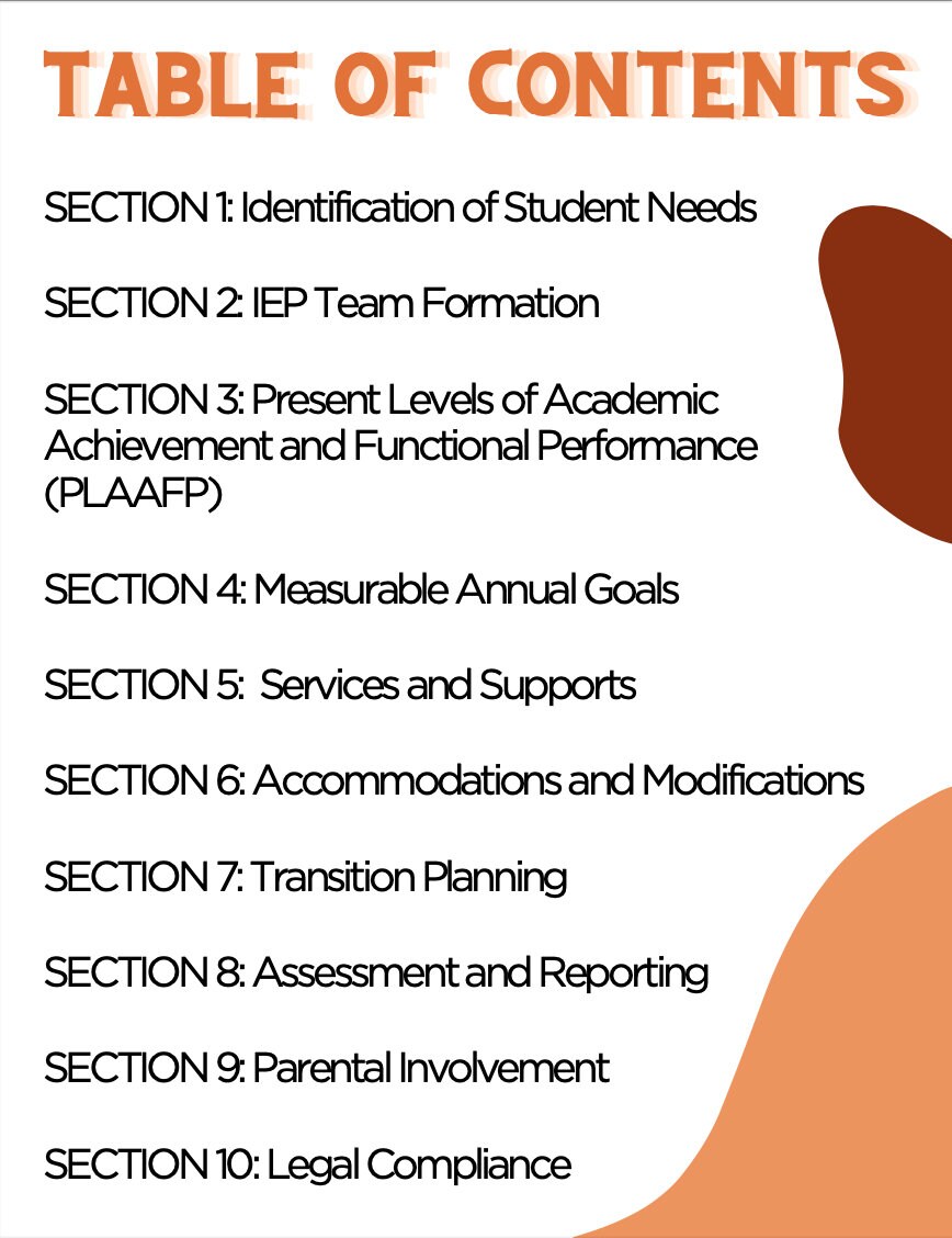 A Comprehensive Guide to the IEP | Digital Download - Etsy