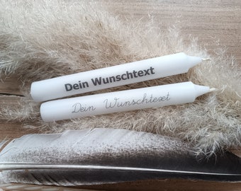 Stabkerze Wunschtext, individueller Wunschtext, Geschenk Frau / beste Freundin / Schwester/ Hochzeit, personalisierbar, Geburtstagsgeschenk