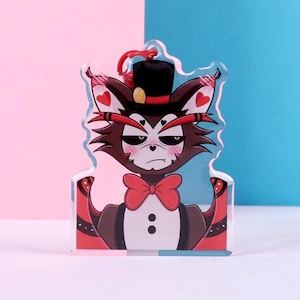 2.5” Husk Blushing Acrylic Keychain (Front side Epoxy + Double sided same design)