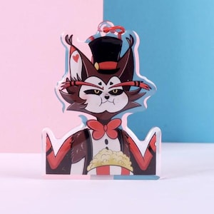 2.5” Husk Popcorn Acrylic Keychain (Front side Epoxy + Double sided same design)