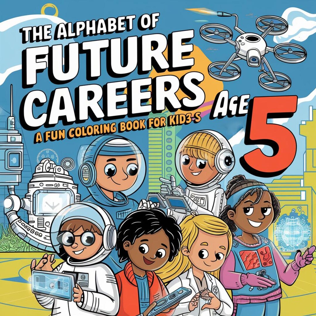 Future Careers ABC Coloring Book | Letter Tracing Activity (digital ...