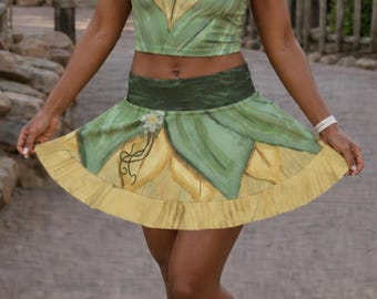 Bayou Frog Princess Active Skirt Skort | Cosplay women's Princess running costume Activewear