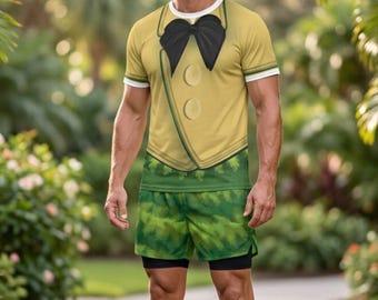 Jose Brazilian Parrot Men's Shirt | Trio Cosplay All-Over Print Crew Neck T-Shirt Costume Top for Park Running Race Weekend