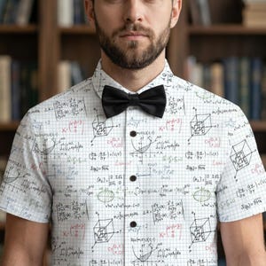 Camisa de cálculo con botones / Camisa hawaiana para profesor de matemáticas, matemático