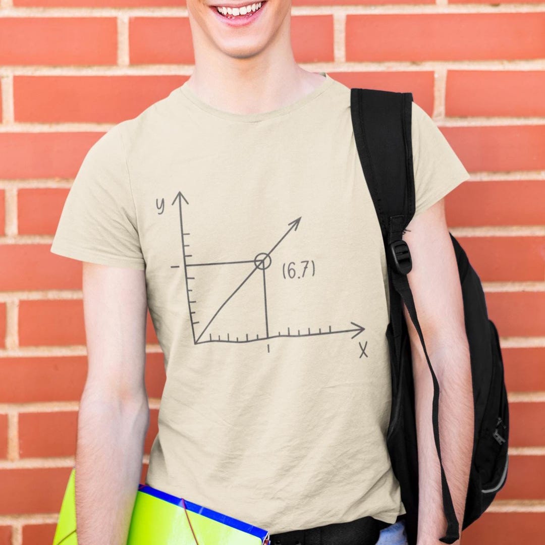67 Trend Coordinate Geometry Graph Tee | Point (6,7) Vector Arrow Math ...