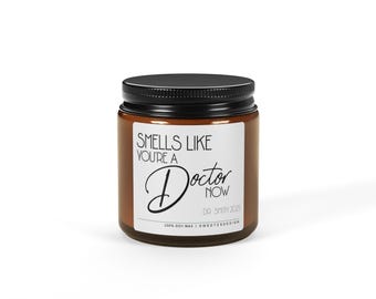 Personalized Doctor Graduation Candle: Medical Gift for Him/Her