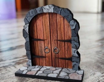 Template for RPG douple door - svg, pdf, eps, dxf lasercut file
