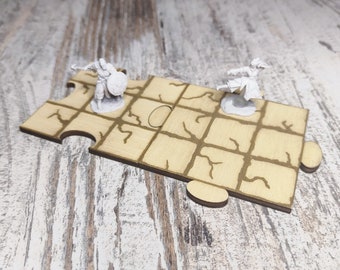 Modular Cavern RPG Tiles - svg, pdf, eps, dxf lasercut file