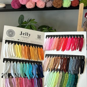 Chenille Garn Farbkarte - entdecken Sie unsere gesamte Farbpalette