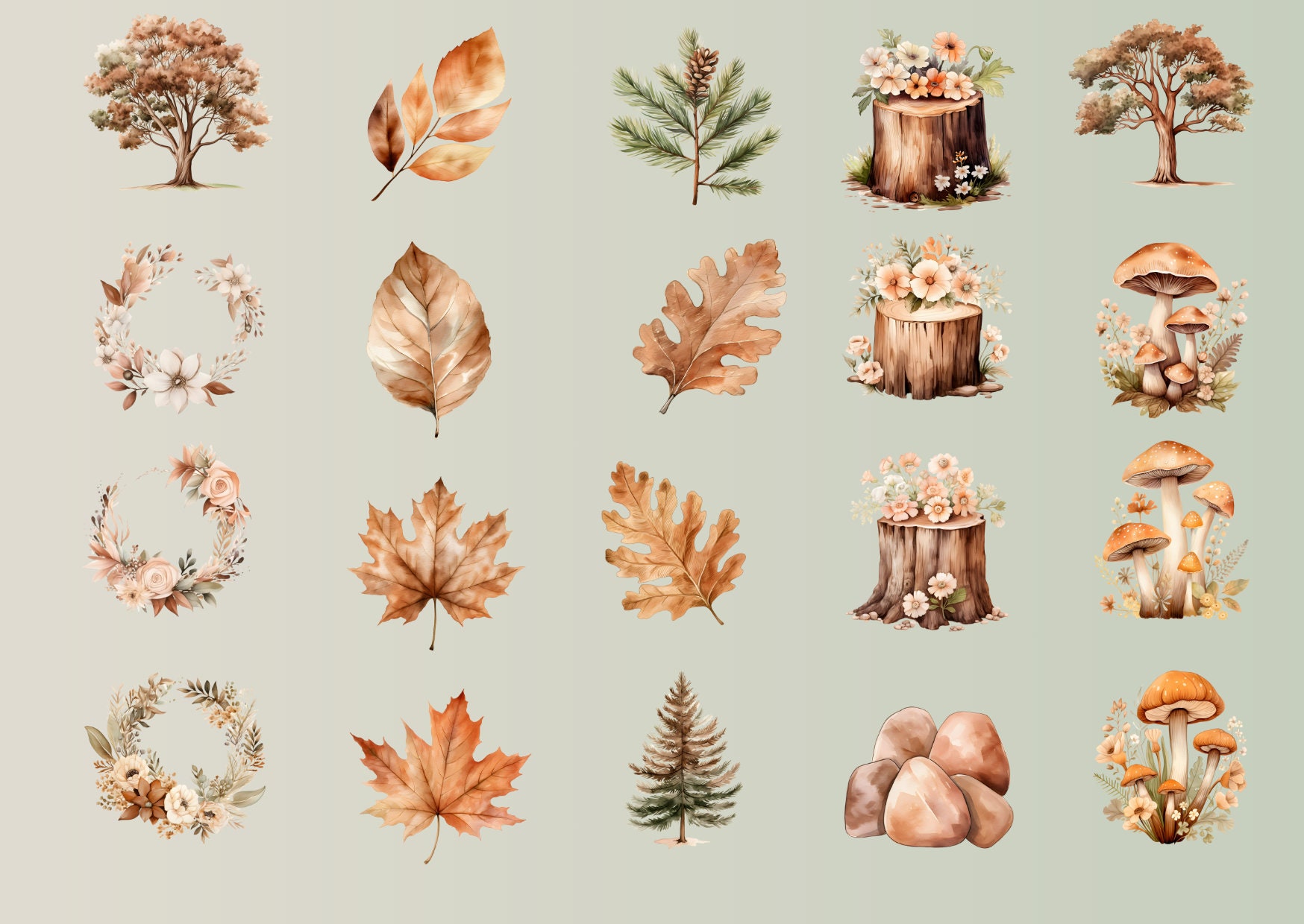 Woodland Animals Clipart Watercolor Bundle Watercolor Animals Clipart ...