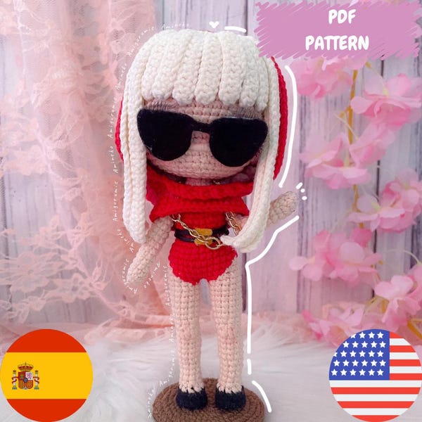 Molde PDF da Lady Gaga (ENG&ESP)