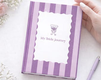Vintage Bride Engagement Journal, Coquette Bridal Keepsake Notebook, Wedding Planning Hardcover Journal