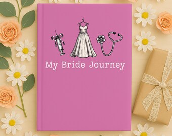 Nurse Bride Journal: Tattoo Style Wedding Notebook for Nurses, Bachelorette Gift for Future Mrs
