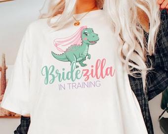 Funny Bride To Be Shirt: Bridezilla Dinosaur, Bridal Shower Gift