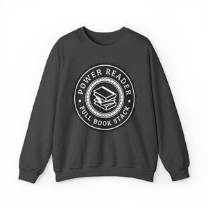 Power Reader Lover Heavy Crewneck Sweatshirt | book lover gift | Bookish Sweatshirt | book lover sweatshirt | reading lovers gift