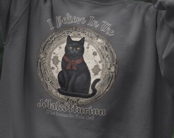 Yule Cat Christmas Sweatshirt: Norse Myth Jólakötturinn