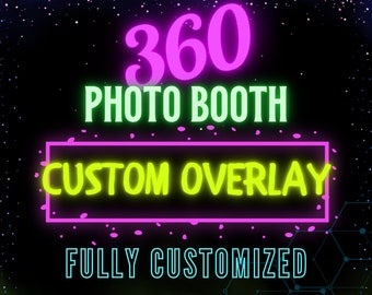 360 Photo Booth overlay, Custom overlay, personalized Photo Booth overlay, holiday overlay, birthday overlay, wedding overlay