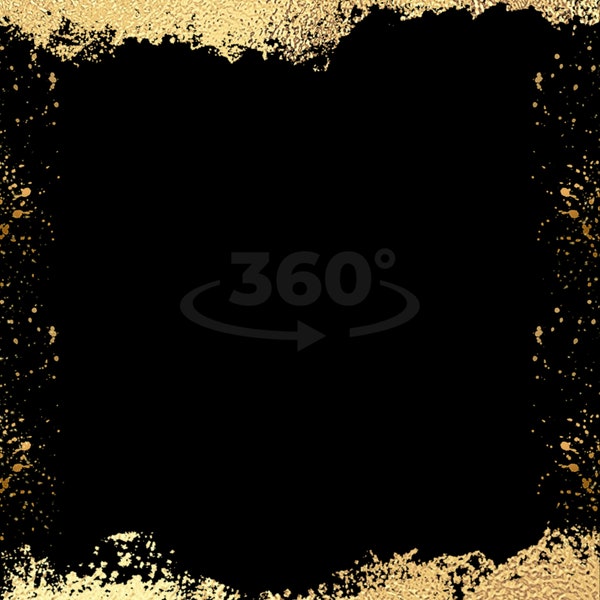 360 photo booth Gold Foil overlay, gold sparkle photo booth overlay, video booth overlay, wedding overlay