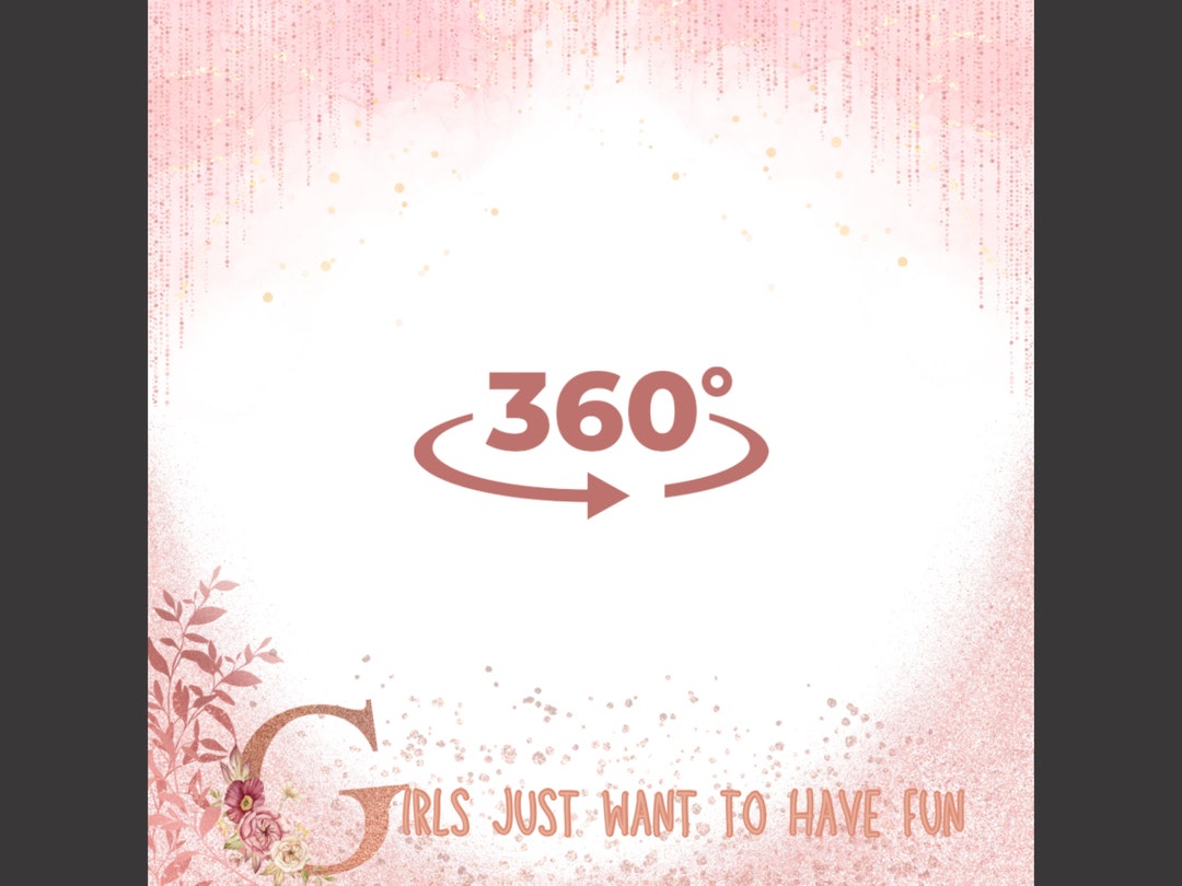 360 Photo Booth Overlay Bachelorette Overlay Baby Shower Etsy