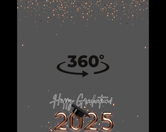 360 photo booth overlay, graduation overlay, 2025 graduation photo booth template, birthday overlay, 360 video booth overlay, 360 graduation