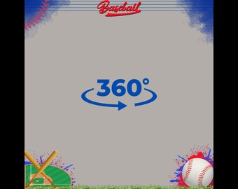 Baseball 360 Photo Booth overlay, baseball overlay, video booth overlay, sports overlay, birthday overlay, wedding overlay,slow motion video