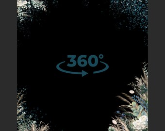 360 Photo Booth overlay, blue boho overlay, wedding overlay, Photo Booth overlay, spinner booth overlay video booth overlay slow motion