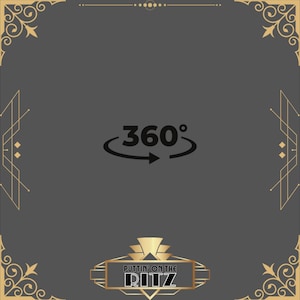 360 Photo Booth overlay, prom 360 overlay, video booth overlay template, art deco overlay, roaring 20s overlay, birthday overlay gatsby