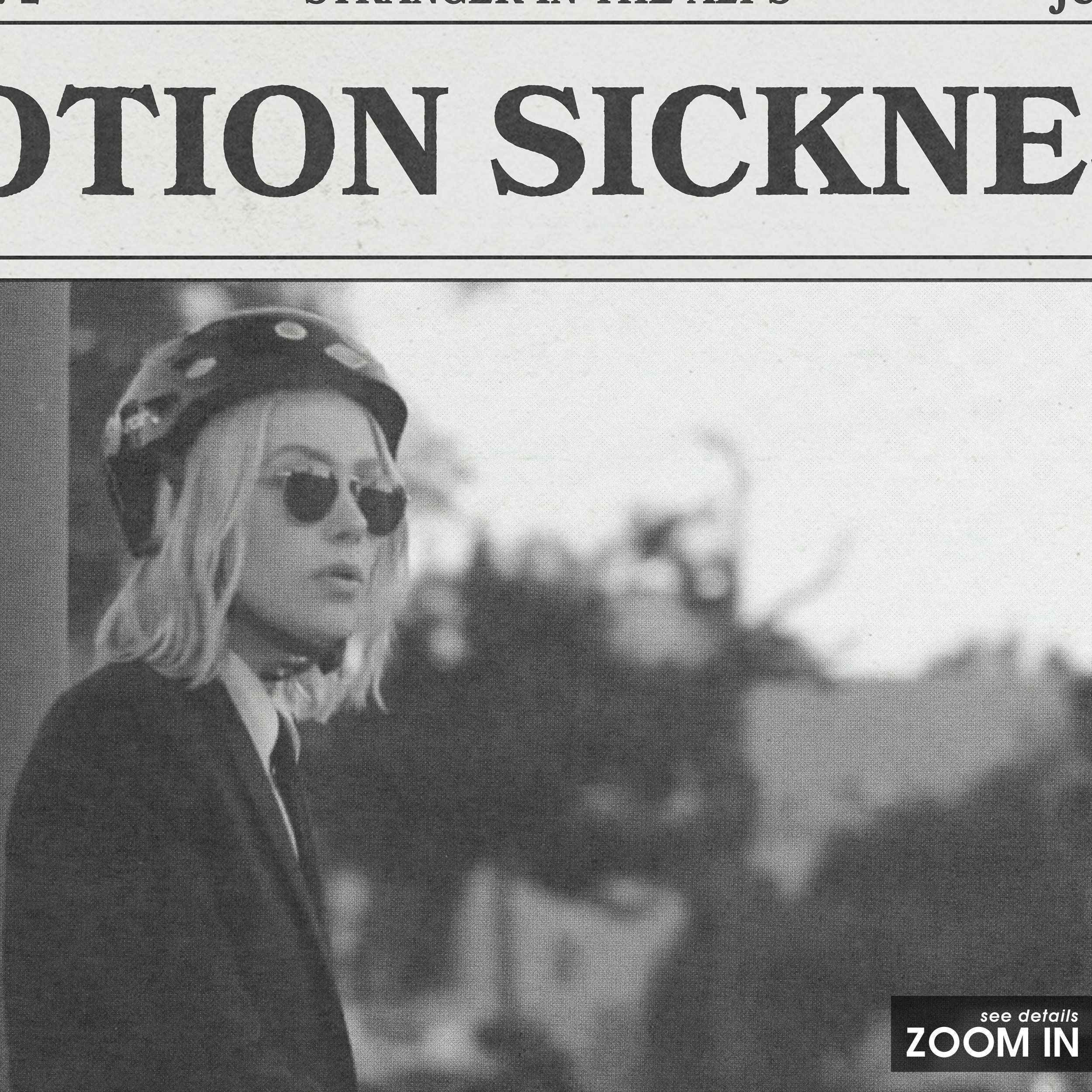 Phoebe Bridgers Retro Newspaper Print Motion Sickness Poster Etsy