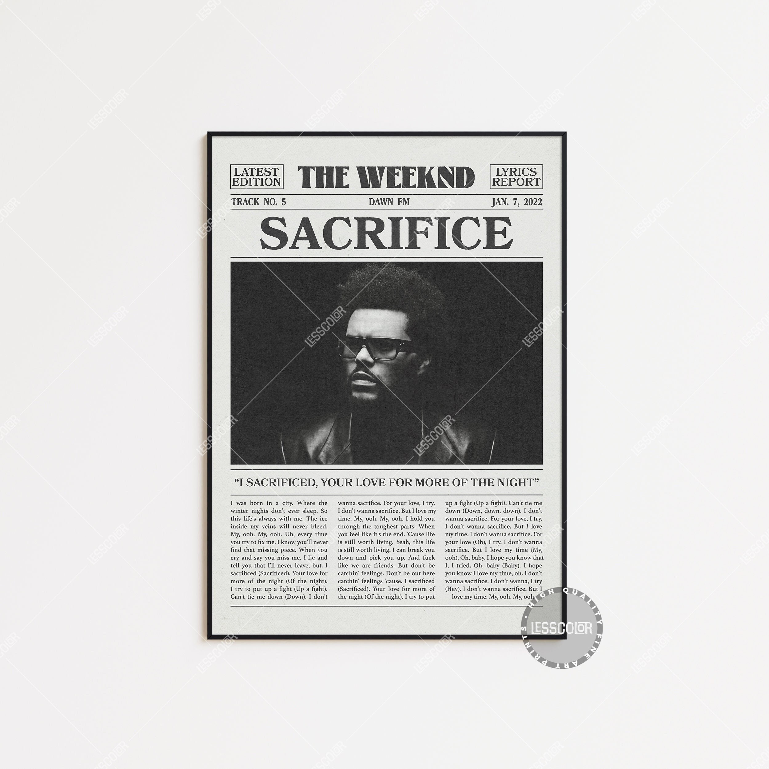 12 Sacrifice — the weeknd (2022) ideas  the weeknd, sacrifice, the weeknd  poster