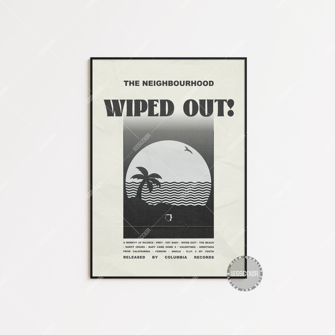 The Neighborhood Posters / Wiped Out Poster / Album Cover Etsy