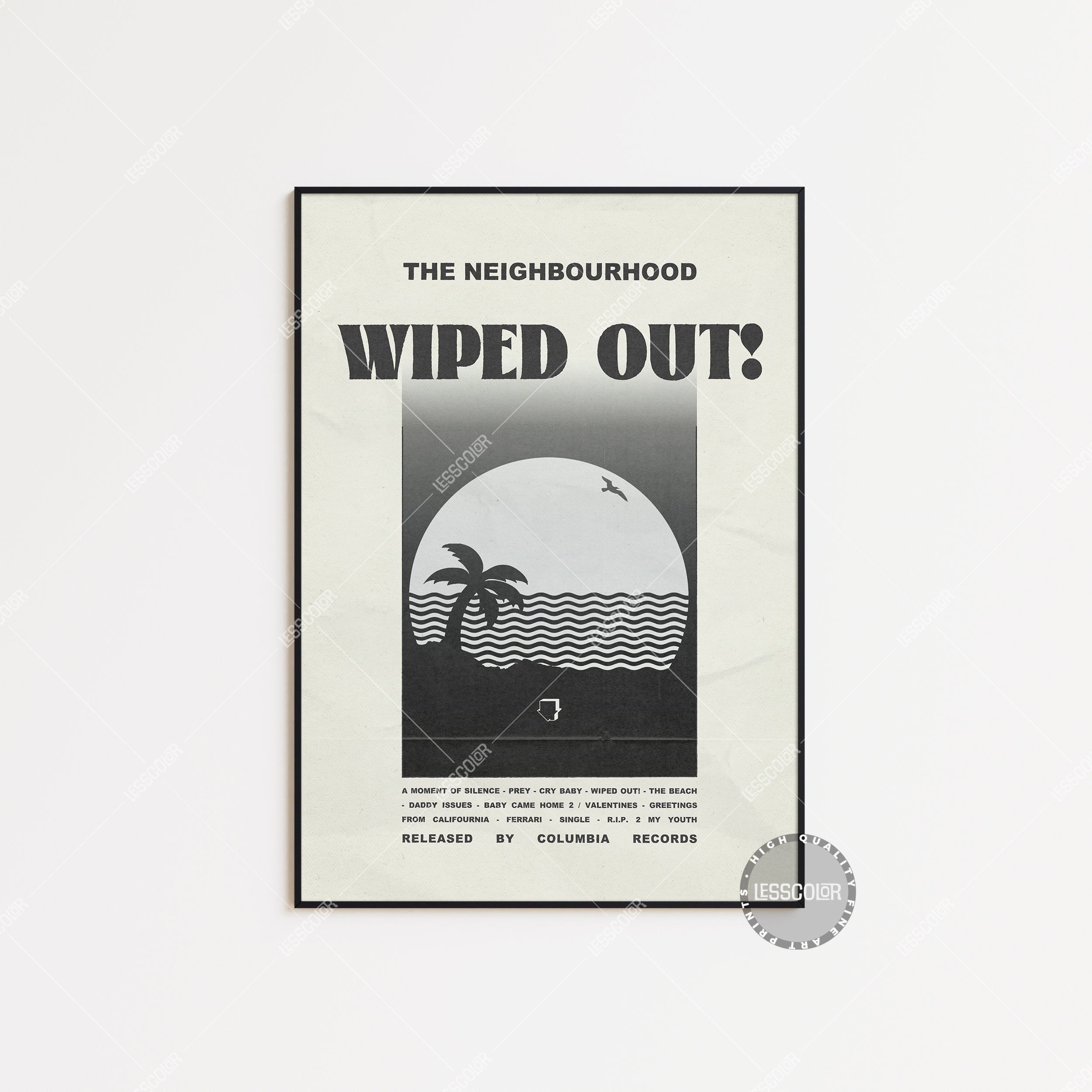 The Neighbourhood By The Neighbourhood Minimalist Album Poster  Music  poster ideas, Music poster design, Vintage music posters