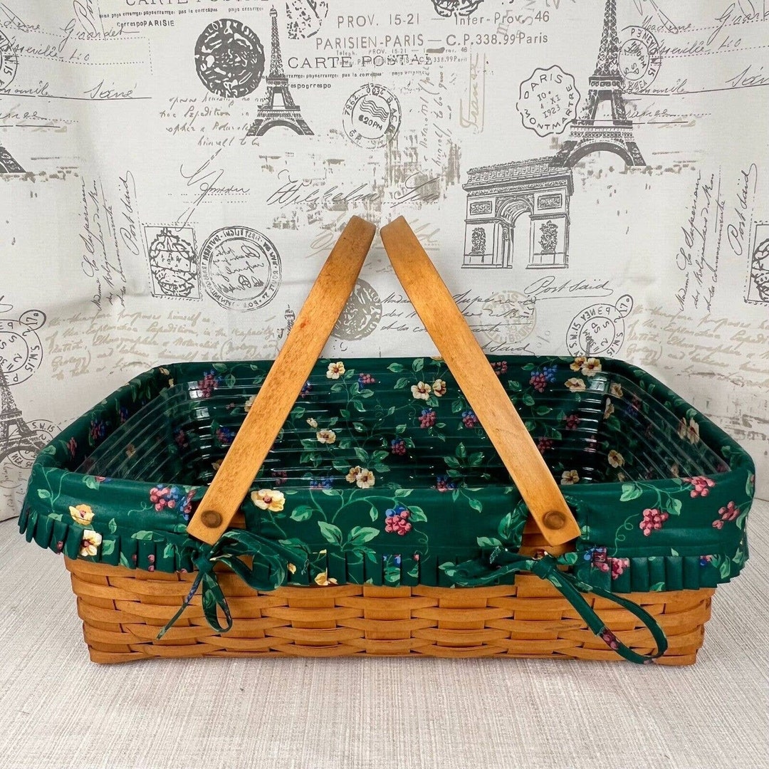 Longaberger 1997 Hostess Large Gathering Basket With Liner and Etsy