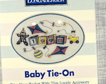 Longaberger 1998 Baby Basket Tie-On - New
