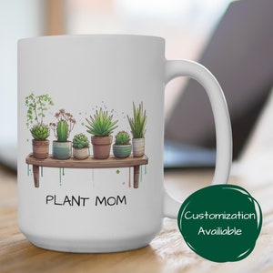 Personalized Plant Lover Mug: Custom Houseplant Gift